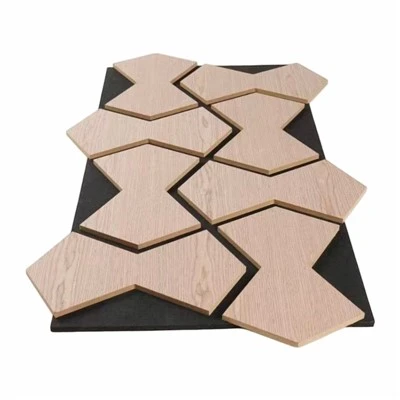 Tech Wood Veneer Acoustic Panels 3D Wall Tiles